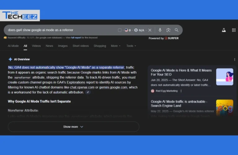 does ga4 show google ai mode as a referrer​